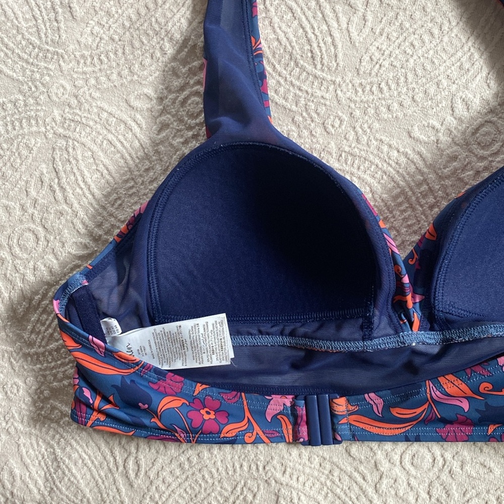 Boden Levanzo floral halter bikini top size 12 - Picture 5 of 7